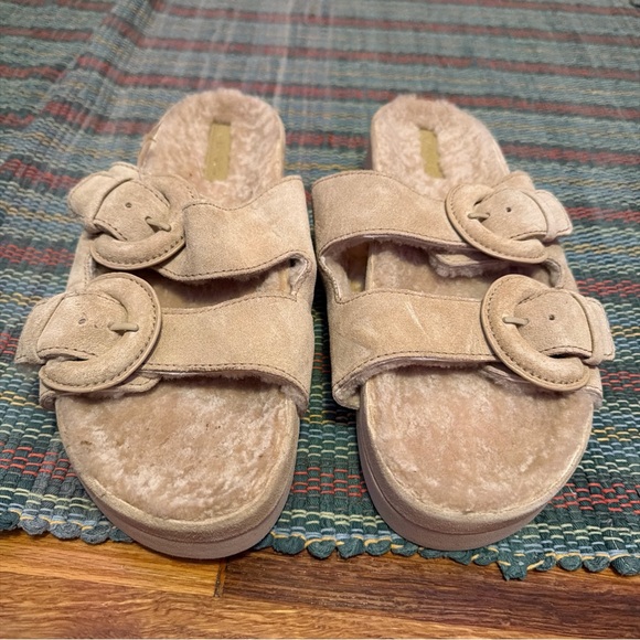 Vince Women's Glyn Shearling Slide Sandals US Size 9M - Picture 2 of 6
